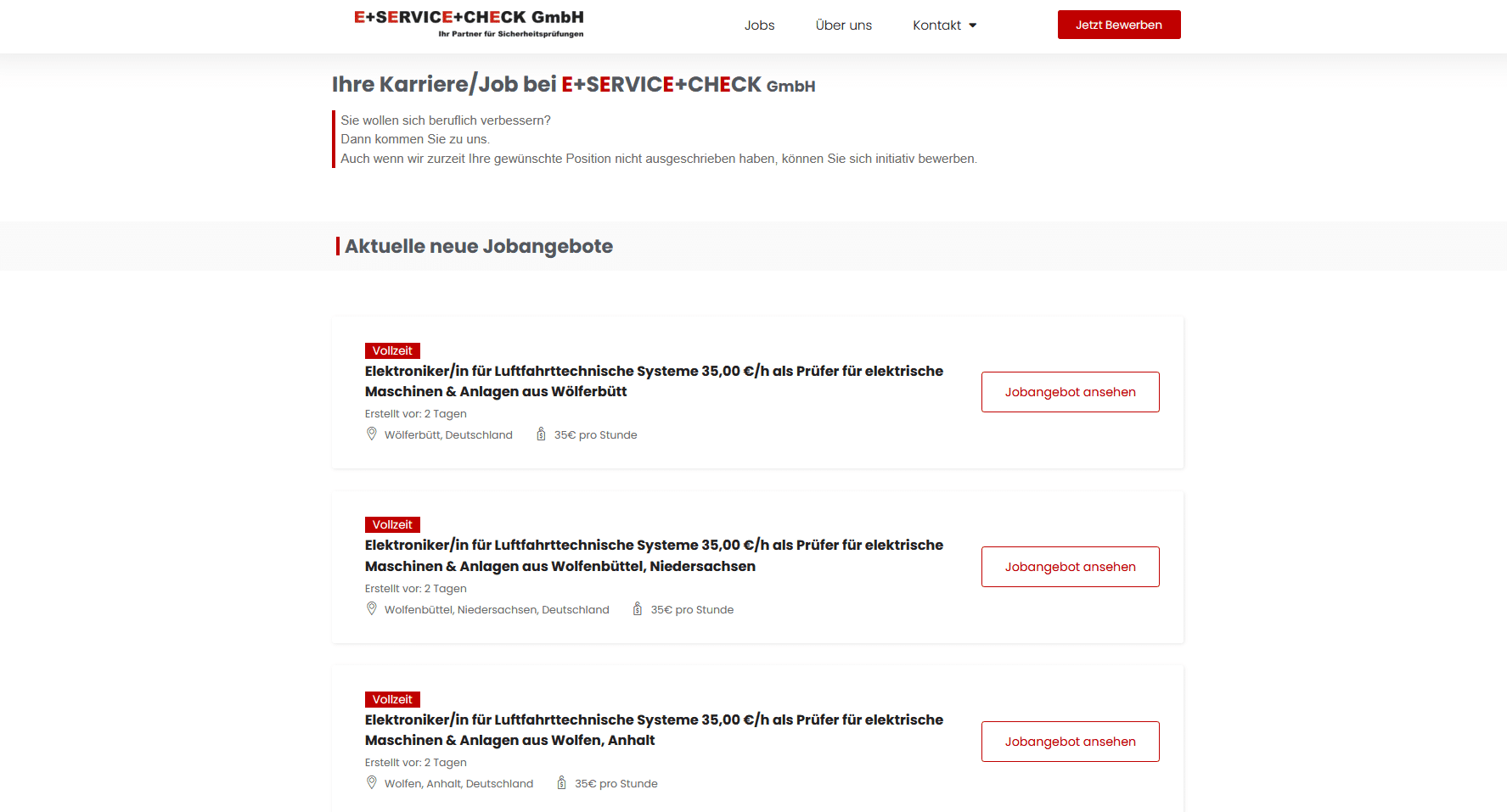 Erstellung Jobportal